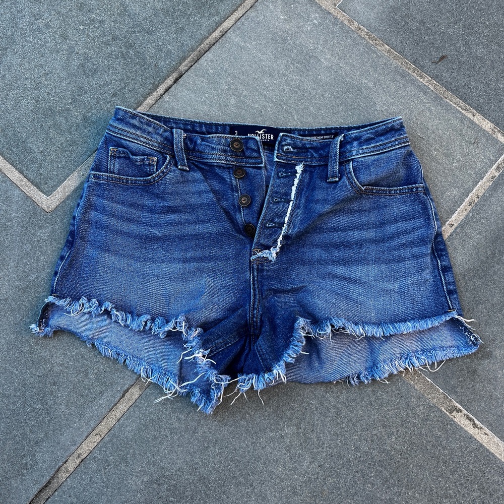 jean shorts distressed
